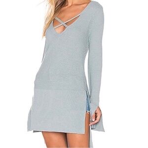 Free People Waterfall Criss Cross Sweater Top